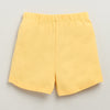 BUMZEE Pink & Yellow Girls Cap Sleeves T-Shirt & Short Set