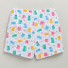 BUMZEE Blue & White Girls Cap Sleeves T-Shirt & Short Set