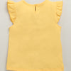 BUMZEE Mint & Yellow Girls Cap Sleeves T-Shirt & Short Set