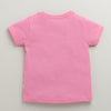 Girls 100% Cotton Animal T-Shirt & Pyjama Set - Pink & White