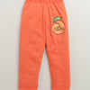 Girls 100% Cotton Graphic T-Shirt & Pyjama Set - Peach