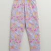 Girls 100% Cotton Animal T-Shirt & Pyjama Set - Lilac