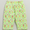 Girls 100% Cotton Graphic T-Shirt & Capri Set - Pink & Green