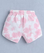Bumzee Pink Tie & Dye Shorts, 100% Cotton