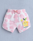 Bumzee Pink Tie & Dye Shorts, 100% Cotton