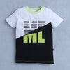 BUMZEE White & Green Boys Half Sleeves T-Shirt & Short Set