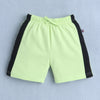 BUMZEE White & Green Boys Half Sleeves T-Shirt & Short Set
