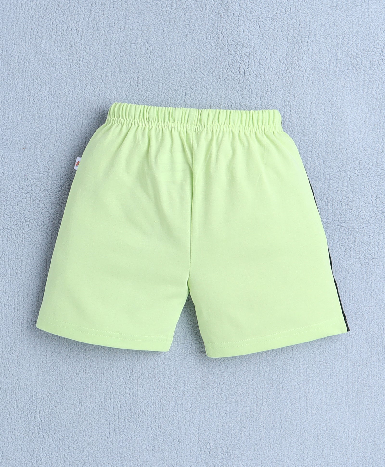 BUMZEE White & Green Boys Half Sleeves T-Shirt & Short Set