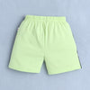 BUMZEE White & Green Boys Half Sleeves T-Shirt & Short Set