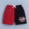 BUMZEE Red & Black Boys Sleeveless T-Shirt & Short Set