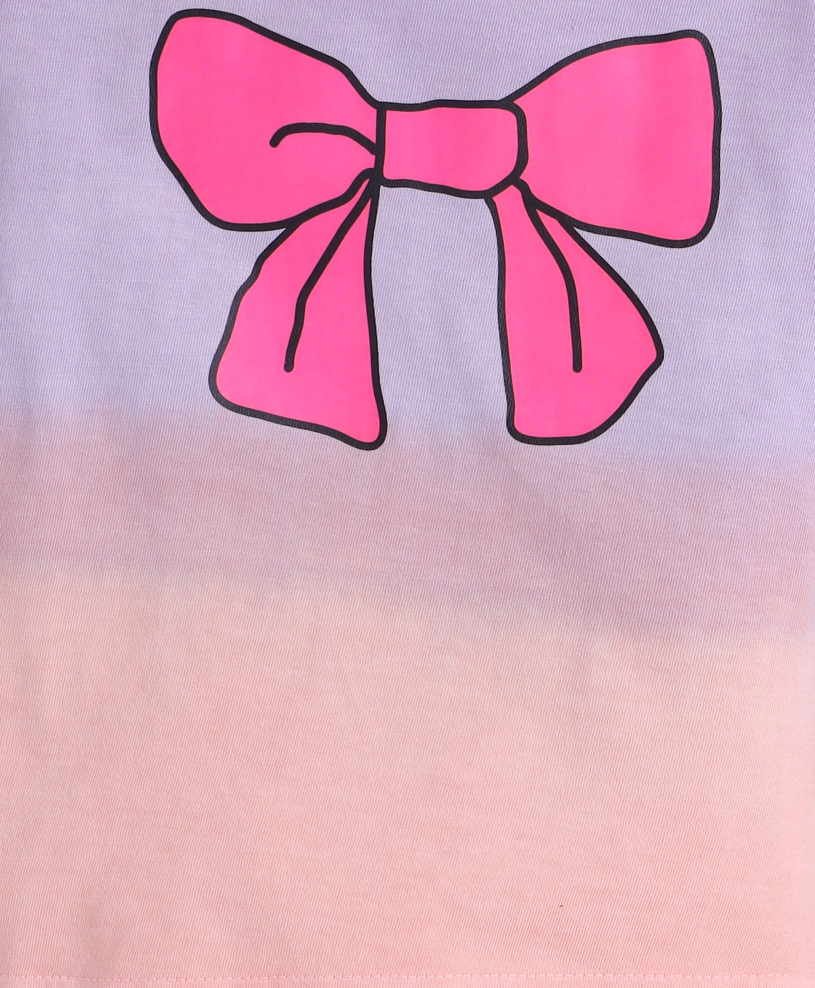 BUMZEE Lavender & Peach Girls Half Sleeves T-Shirt