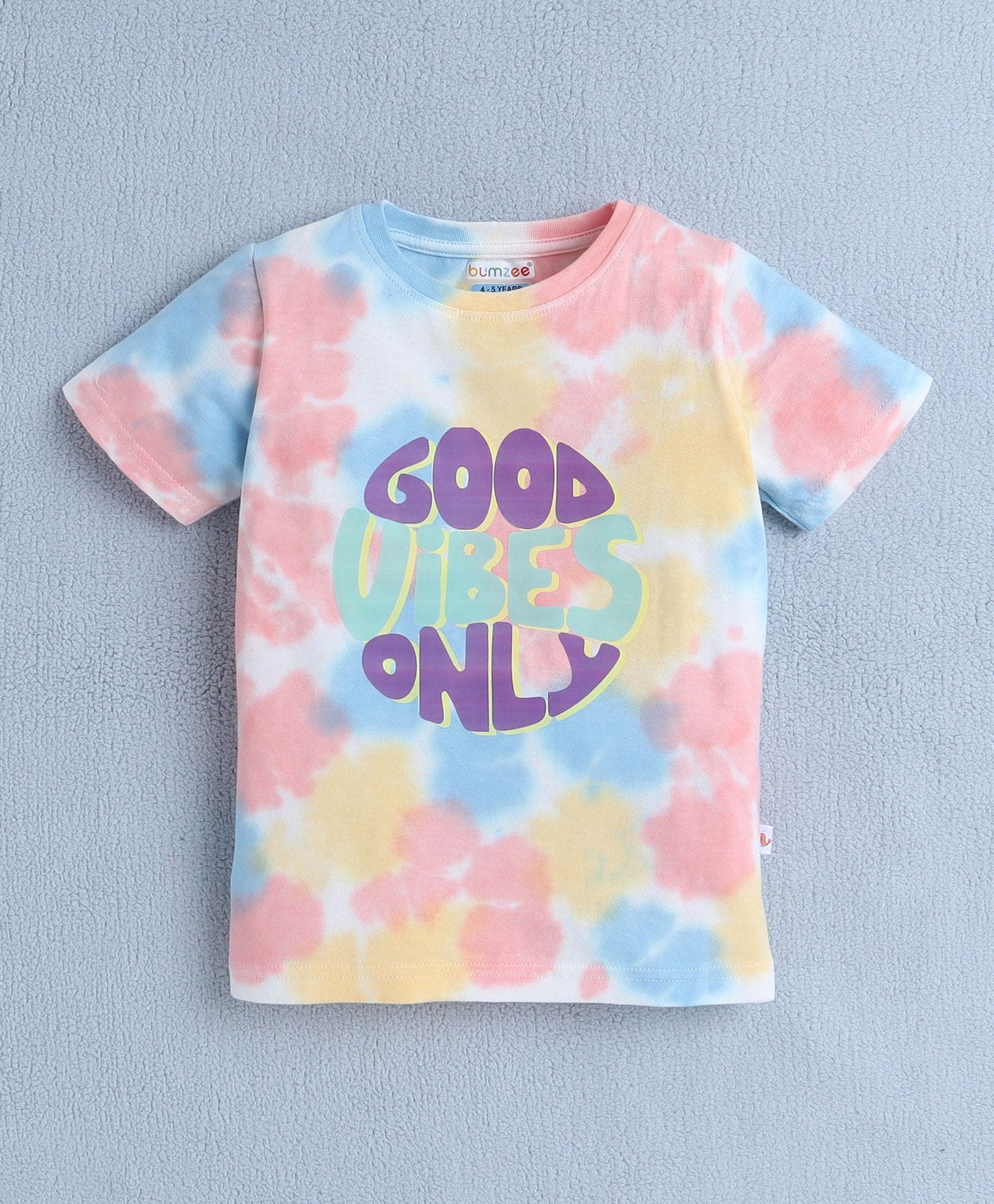 BUMZEE Multi Girls Half Sleeves T-Shirt