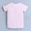 BUMZEE Pink Girls Half Sleeves T-Shirt