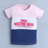 BUMZEE Pink Girls Half Sleeves T-Shirt