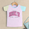BUMZEE Pink Girls Half Sleeves T-Shirt