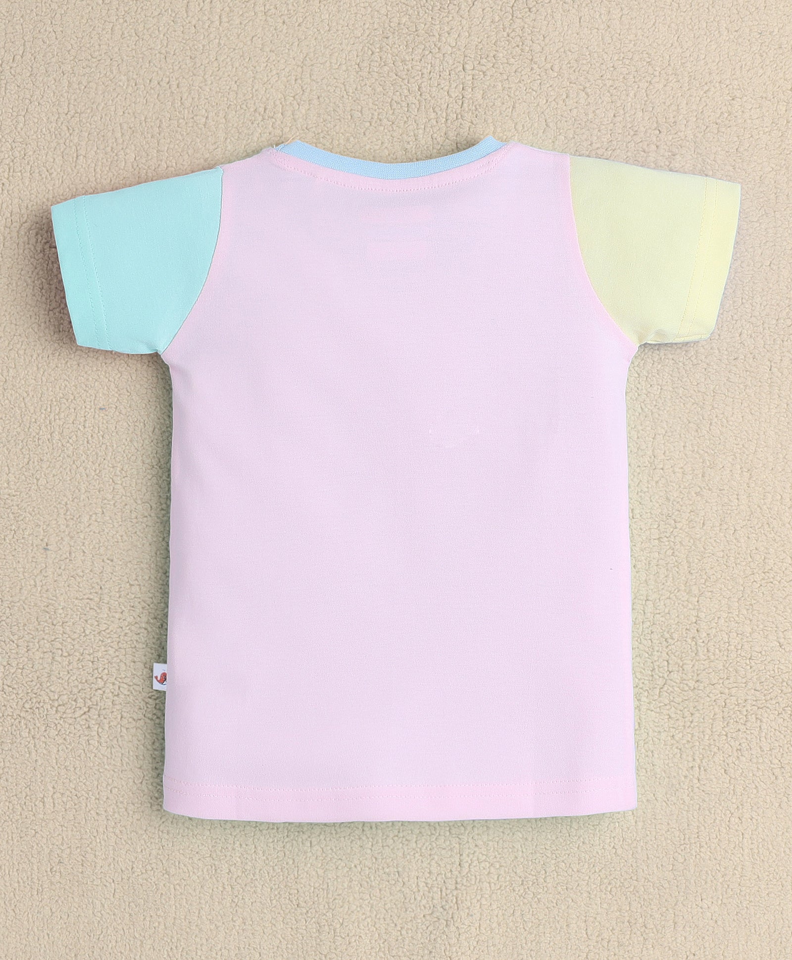 BUMZEE Pink Girls Half Sleeves T-Shirt