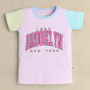 BUMZEE Pink Girls Half Sleeves T-Shirt