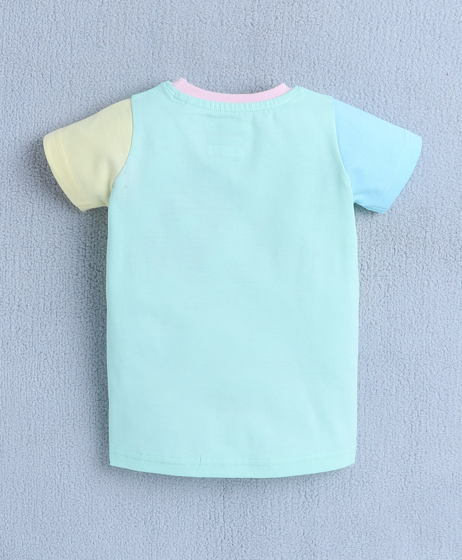 BUMZEE Multi Girls Half Sleeves T-Shirt