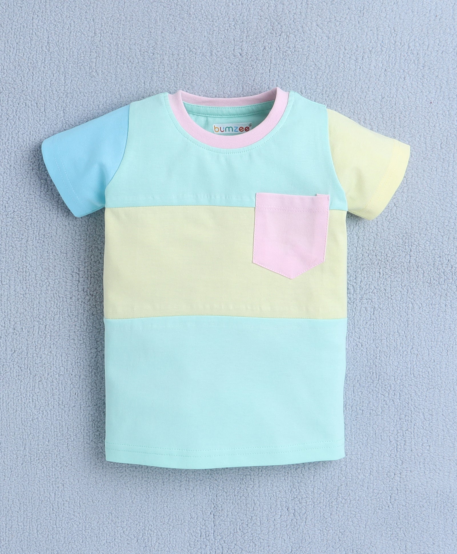 BUMZEE Multi Girls Half Sleeves T-Shirt