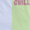 BUMZEE White & Green Girls Half Sleeves T-Shirt