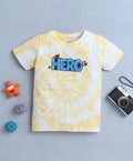 Yellow Tie & Dye T-Shirt, Half Sleeves