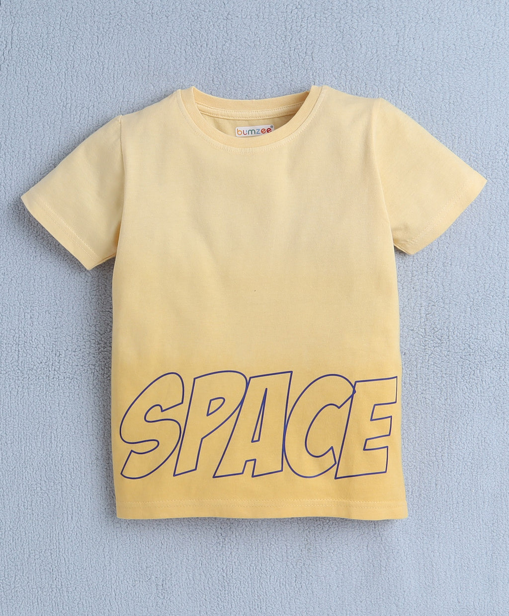 Bumzee Yellow Tie & Dye T-Shirt, Half Sleeves, 100% Cotton (Style Peb10520)