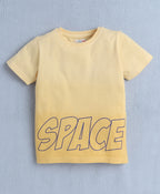 Bumzee Yellow Tie & Dye T-Shirt, Half Sleeves, 100% Cotton (Style Peb10520)