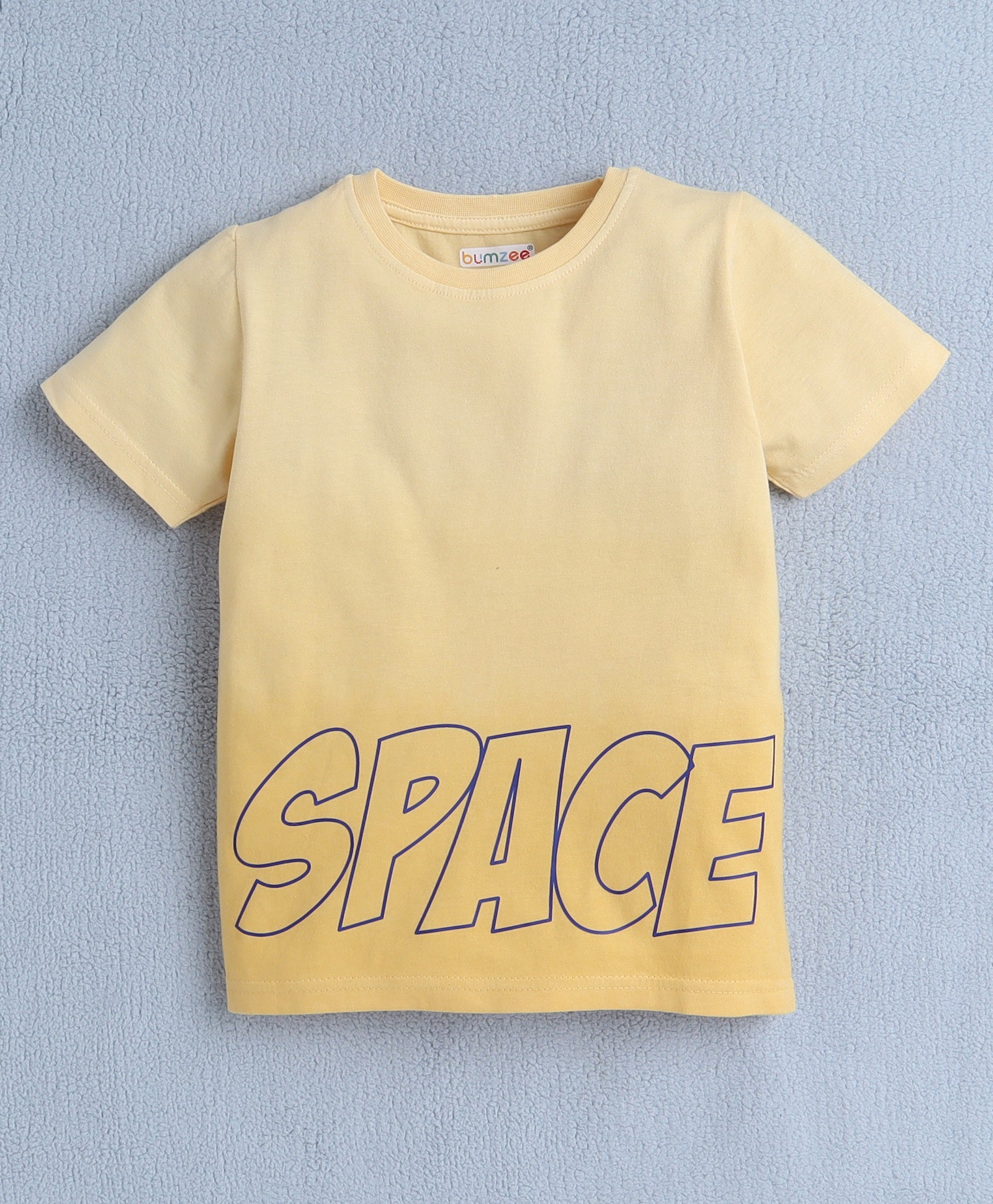 BUMZEE Yellow Boys Half Sleeves T-Shirt