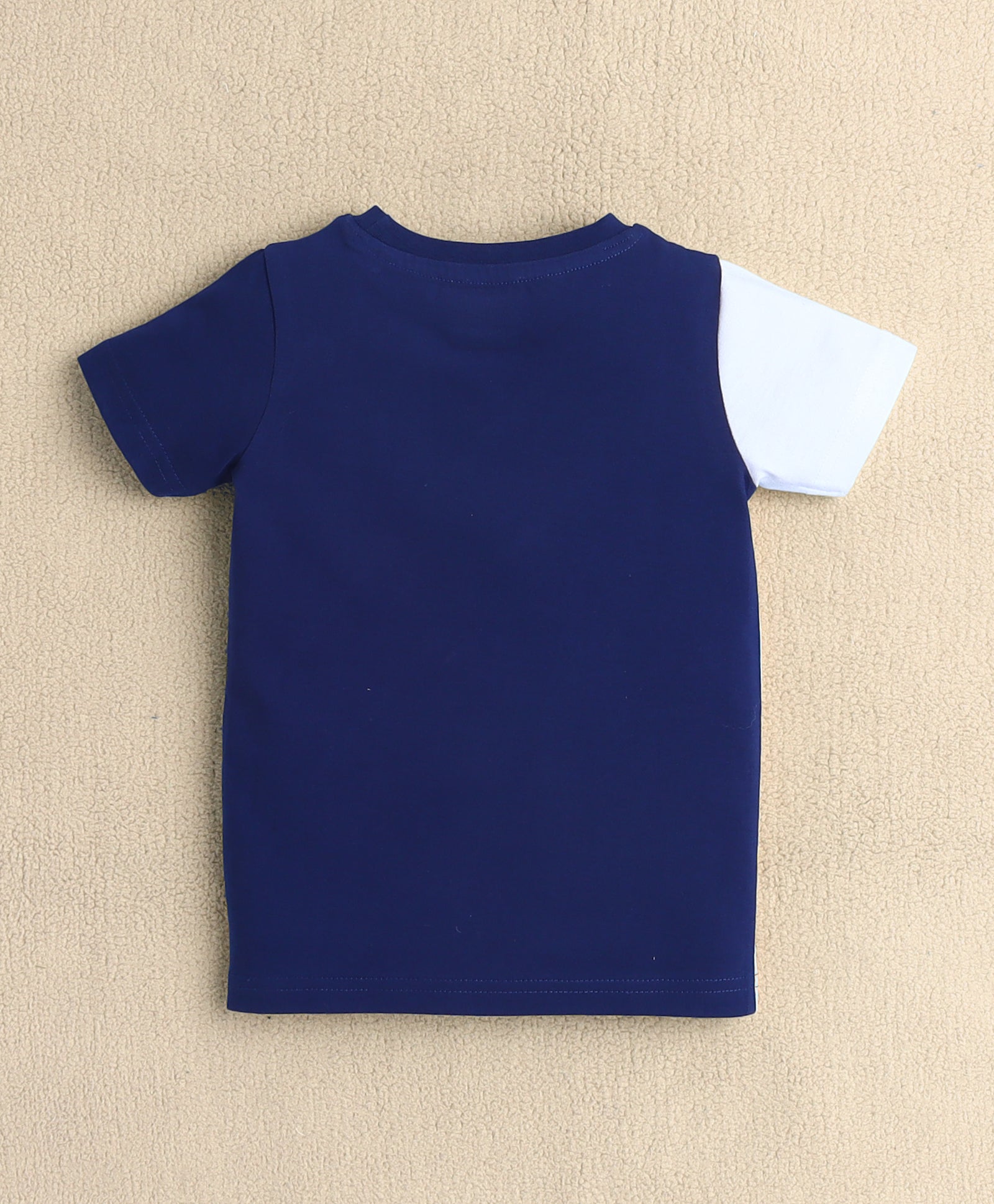 BUMZEE Navy Boys Half Sleeves T-Shirt
