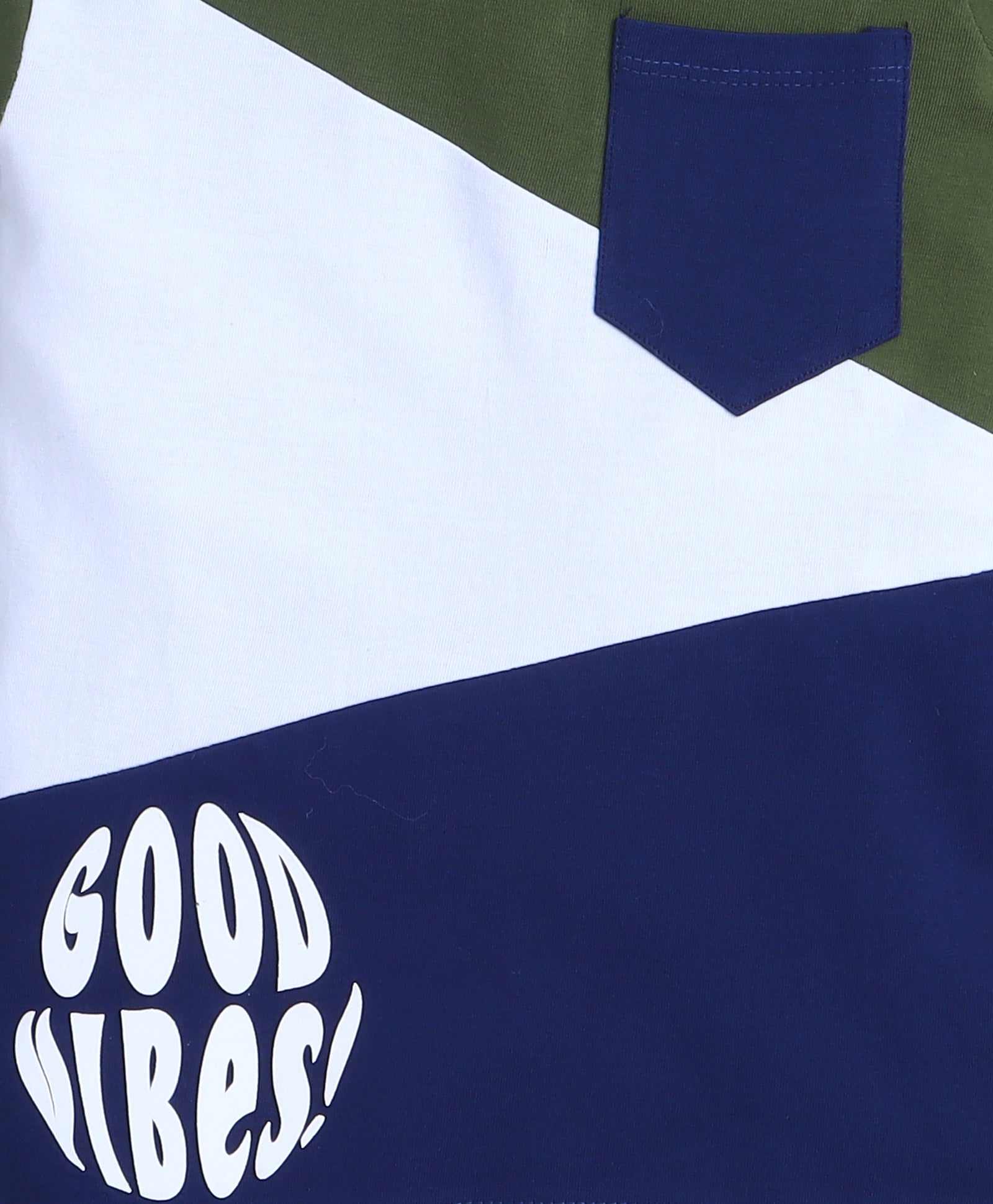 BUMZEE Military Green Boys Half Sleeves T-Shirt