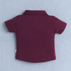 BUMZEE Wine & Navy Boys Half Sleeves Shirt & Short Set With Bow Suspender & Cap