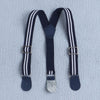 BUMZEE Wine & Navy Boys Half Sleeves Shirt & Short Set With Bow Suspender & Cap