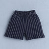 Boys 100% Cotton Striped Formal Set - Beige & Navy