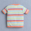 BUMZEE Teal & Beige Boys Half Sleeves Shirt & Short Set With Bow Suspender & Cap