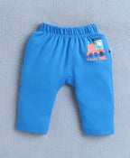 Bumzee Royal Blue & Yellow Graphic Print Diaper Pants, Pack of 2, 100% Cotton