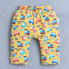 Boys 100% Cotton Graphic Diaper Pant - Royal Blue & Yellow
