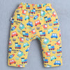 Boys 100% Cotton Graphic Diaper Pant - Royal Blue & Yellow