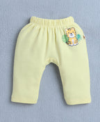 Bumzee Yellow & Sky Blue Animal Print Diaper Pants, Pack of 2, 100% Cotton
