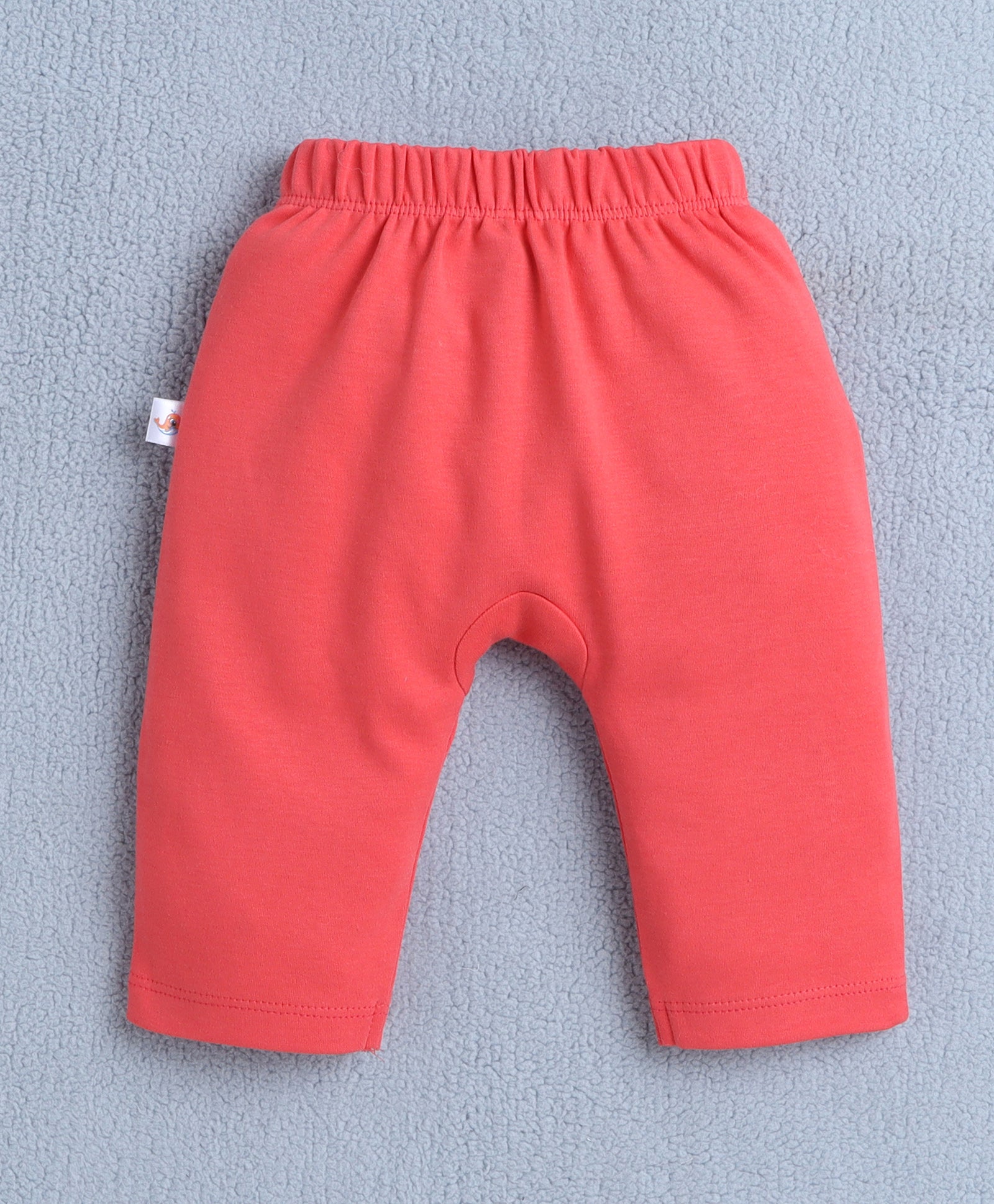 Boys 100% Cotton Animal Diaper Pant - Sky Blue & Coral