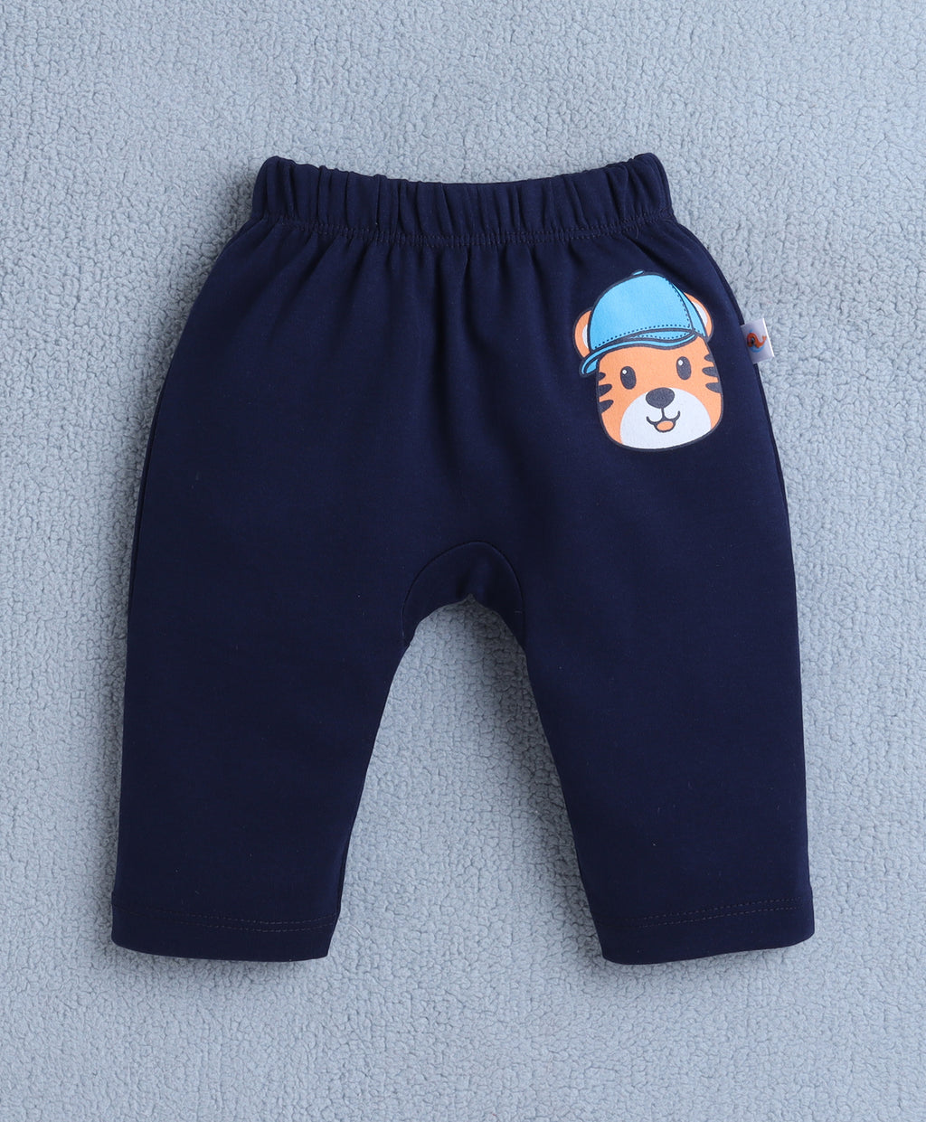 Bumzee Navy & Yellow Animal Print Diaper Pants, Pack of 2, 100% Cotton