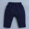 Boys 100% Cotton Animal Diaper Pant - Navy & Yellow