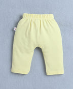 Bumzee White & Yellow Graphic Print Diaper Pants, Pack of 2, 100% Cotton