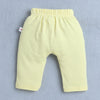 Girls 100% Cotton Graphic Diaper Pant - White & Yellow