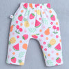 Girls 100% Cotton Graphic Diaper Pant - White & Yellow