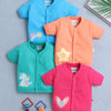 Girls Half Sleeves Jabla Blue & Pink Pack of 4