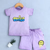 BUMZEE Lavender Boys Half Sleeves T-Shirt & Short Set