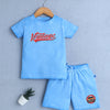 BUMZEE Blue Boys Half Sleeves T-Shirt & Short Set