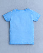 Bumzee Blue Ombre T-Shirt & Short Set, Half Sleeves, 100% Cotton