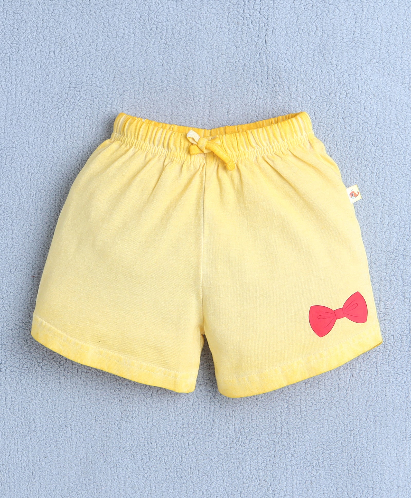 BUMZEE Yellow Girls Half Sleeves T-Shirt & Short Set