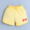 BUMZEE Yellow Girls Half Sleeves T-Shirt & Short Set